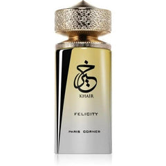 Paris Corner Khair Felicity Perfume - 3.4 fl oz Sparkling Joyful Unisex Fragrance with Champagne Cassis Rose Vanilla Musk Notes