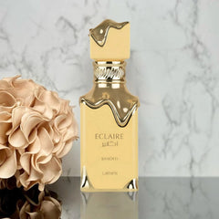 Lattafa Éclaire Banoffi Eau de Parfum 3.4 oz (100ml) – Long-Lasting Unisex Fragrance with Gourmand, Sweet, Notes