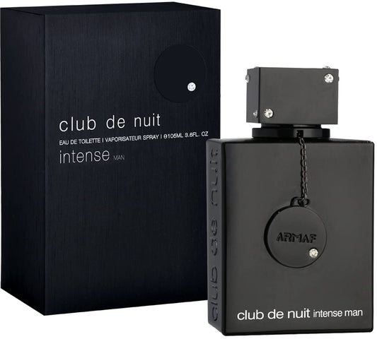 ARMAF club de nuit intense Man EDT Men , Black , 3.6 Fl Oz | With Notes of Lemon, Pineapple, Vanilla | Men's First choice| Fragrance Perfume Scent