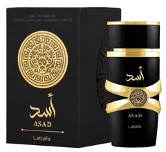 Lattafa Perfumes Asad for Unisex Eau de Parfum Spray, 3.4 Ounce | Long Lasting Fragrance | Vanilla , Amber Coffee notes . Scented Scent