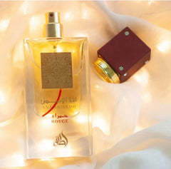 Lattafa Perfumes Ana Abiyedh Rouge for Unisex Eau de Parfum Spray, 2.0 Ounce / 60 ml Fragrance Evening