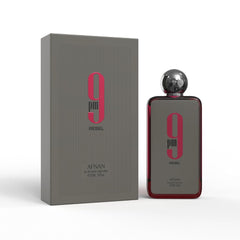 Afnan 9PM & 9PM Rebel, Lattafa Asad, & Lattafa Khamrah Fragrance Bundle - 4x 100ml Eau de Parfum Set for Men
