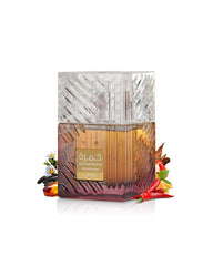 Lattafa Khamrah Dukhan Eau De Parfum | 3.4 oz 100ml For Unisex | Long-Lasting Fragrance | Warm Spices & Rich Amber