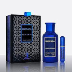 Bharara Double Bleu Pour Homme Eau De Parfum 3.4 oz /100 ML - Long Lasting Fragrance for Men