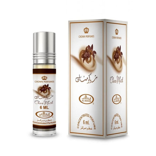 Al-Rehab Choco Musk Concentrated Perfume Attar, for Men and Women - 6ml (0.2oz) Unisex Fragrance Roll On, Perfume Oil