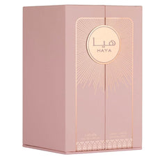 Lattafa Haya Eau de Parfum Spray for Women, 3.4 Ounce | strawberry , Rose , Vanilla , Amber Floral Fragrance
