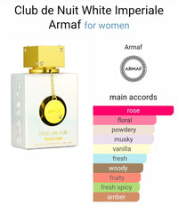 ARMAF Club de Nuit Imperiale for Women Eau de Parfum Spray, 3.6 Ounce / 100 ml | Best gift | Long Lasting | With the notes of Floral , Vanilla, Musk