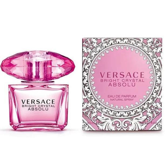 Versace Eros Bright Crystal Absolu for Women 3.0 oz & 1.7 oz Eau de Parfum Spray - Long Lasting Fruity Sweet Floral Fragrance with Rose & Vanilla Notes