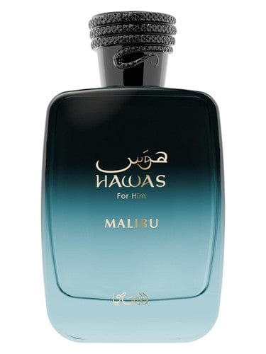 Rasasi Hawas Malibu Eau de Parfum & Kobra for Men – 100ml (3.4oz) Each | A Powerful Duo of Freshness and Strength for the Modern Man