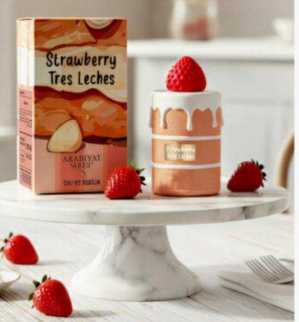 Arabiyat Sugar Strawberry Tres Leches EDP 3.4 fl oz / 100ml – Sweet & Creamy Fragrance for Women