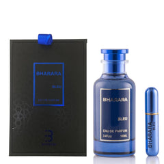 Bharara Double Bleu Pour Homme Eau De Parfum 3.4 oz /100 ML - Long Lasting Fragrance for Men