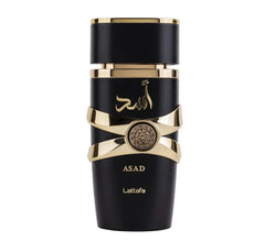 Lattafa Perfumes Asad for Unisex Eau de Parfum Spray, 3.4 Ounce | Long Lasting Fragrance | Vanilla , Amber Coffee notes . Scented Scent