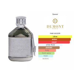 Dumont Paris Nitro Elixir Extrait De Parfum for Men 3.4 oz 100 ml Long Lasting Amber Note Fragrance