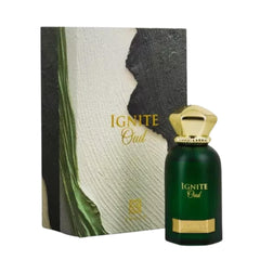 Ignite Oud Eau De Parfum 60ML – Men's Long-Lasting Luxury Fragrance with Rich Notes of Oud, Musk, Amber & Sandalwood
