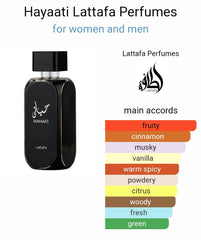Lattafa Perfumes Hayaati Eau de Parfum Spray for Men, 3.4 Ounce Apple Fragrance