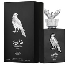 Lattafa Perfumes Shaheen Silver for Unisex Eau de Parfum Spray, 3.4 Ounce
