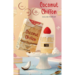 Arabiyat Sugar Coconut Chiffon EDP Spray 3.4 oz Unisex Fragrance with Coconut Jasmine Vanilla Caramel & Musk Notes for Women and Men