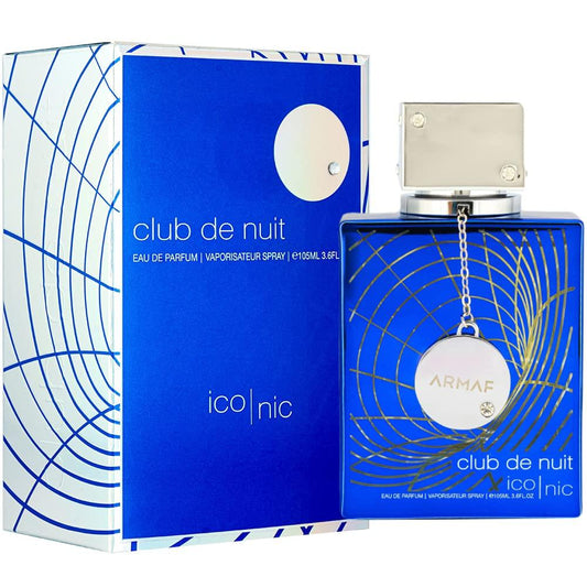 ARMAF Club de Nuit Blue Iconic for Men Eau de Parfum Spray, 3.6 Ounce / 105 ml | Notes Grapefruit, Mint, Lemon, Jasmin, Amber Fragrance Perfume