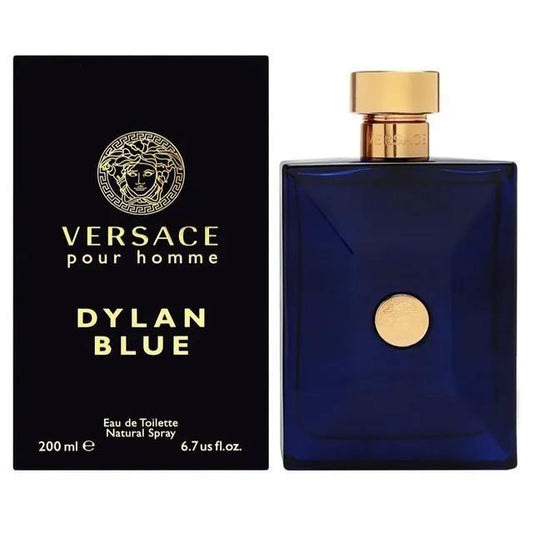 Versace Pour Homme Dylan Blue for Men 6.7 oz / 200 ml Eau de Toilette Spray Long Lasting Fragrance