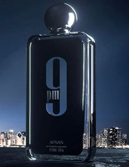 Afnan 9 Pm 3 Piece Gift Set Men 3.4 oz/100 Eau de Parfum Spray, 5.0 oz/150 ml Shower Gel, 5.0 oz/150 ml Notes Lavender, Apple, Amber and Vanilla