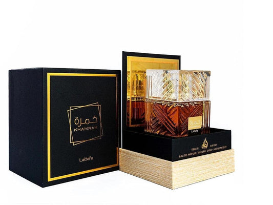 Lattafa Perfumes Khamrah for Unisex Eau de Parfum Spray, 3.4 Ounce