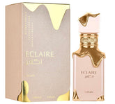 Lattafa Eclaire Eau de Parfum Spray for Women, 3.4 Ounce, caramel, vanilla