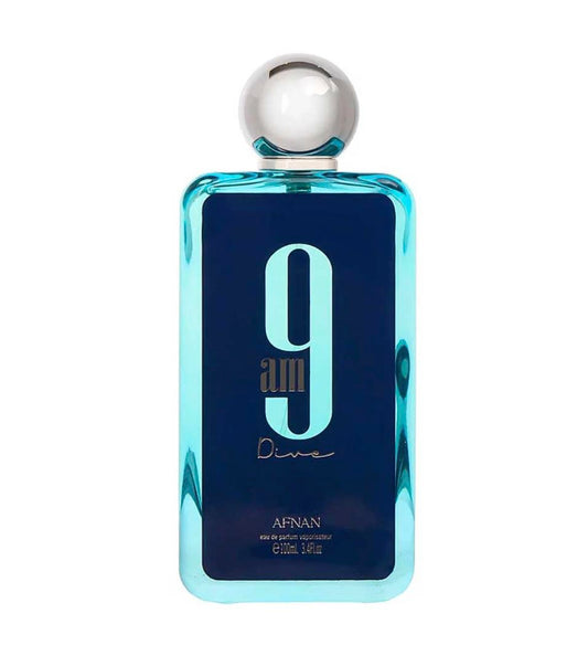 Afnan 9Am Dive Eau de Parfum Spray for Unisex, 3.4 Ounce | Long Lasting | Fresh , Fruity , Woody | Best for Summer