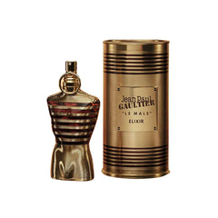 Jean Paul Gaultier Le Male Elixir 75ml Parfum Spray - Mint, Vanilla, Amber, Tonka Bean, Intense Scent Profile for Evening Wear and Special Occasions