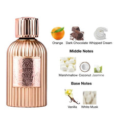 Qissa Paris Corner Qissa Delicious EDP 100ml (3.4oz) , Sweet & Charming Perfume for Women in Elegant Gold Packaging