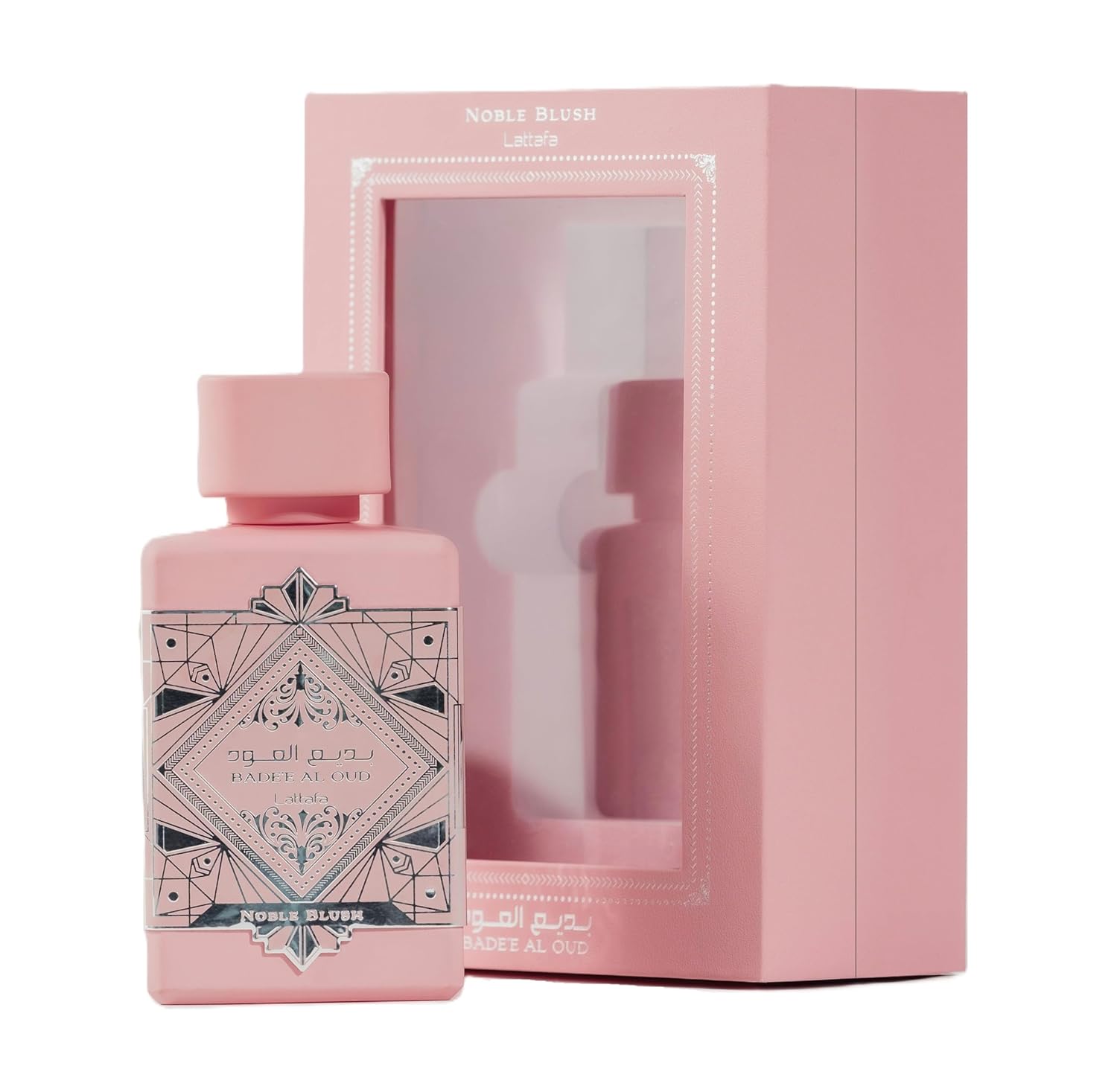 Lattafa Her Confession & Bade'e Al Oud Noble Blush Eau de Parfum Spray - 3.4 oz - Unisex Fragrance Bundle for Men and Women