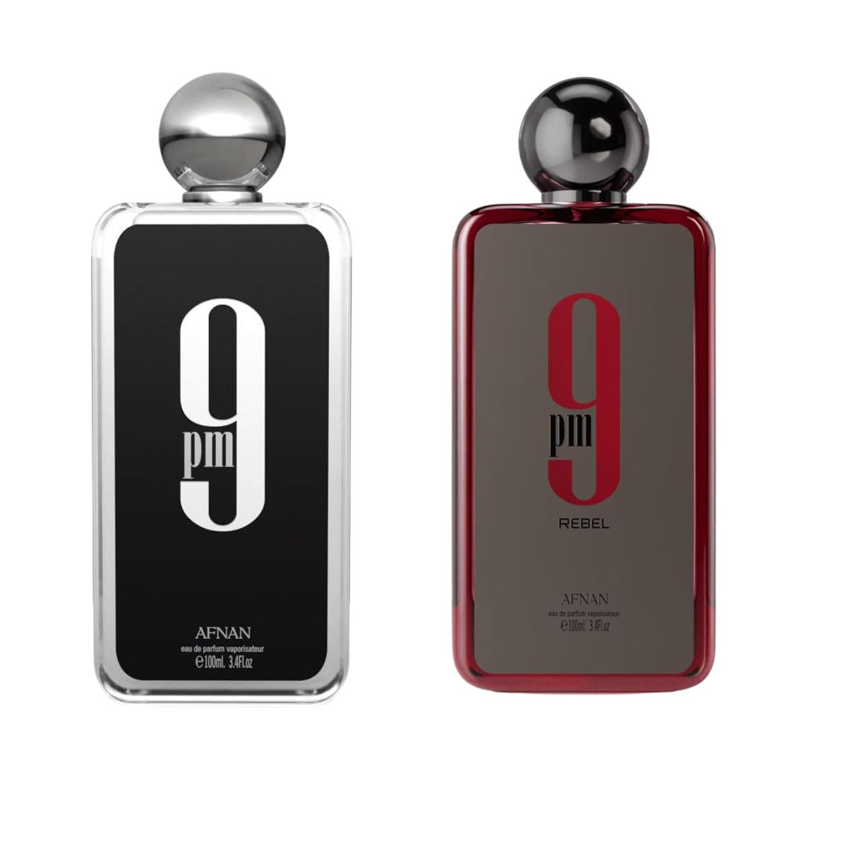 Afnan 9PM 100ml Eau de Parfum & 9PM Rebel 100ml Bundle - Long-Lasting Luxury Fragrance for Men