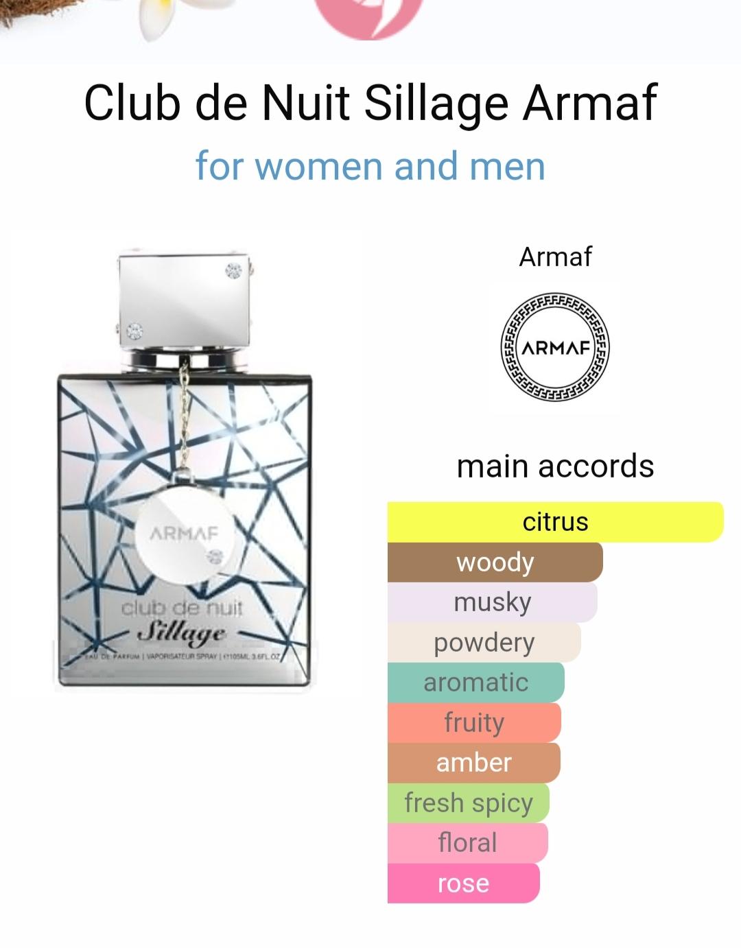 Armaf Club De Nuit Sillage EDP Spray Men 3.6 oz Scent With Notes of  lemon, lime, violet leaf, rose, and jasmine Floral Fragrance