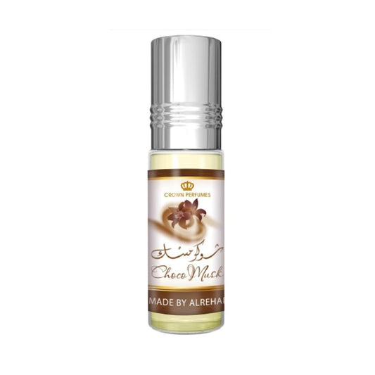Al-Rehab Choco Musk Concentrated Perfume Attar, for Men and Women - 6ml (0.2oz) Unisex Fragrance Roll On, Perfume Oil