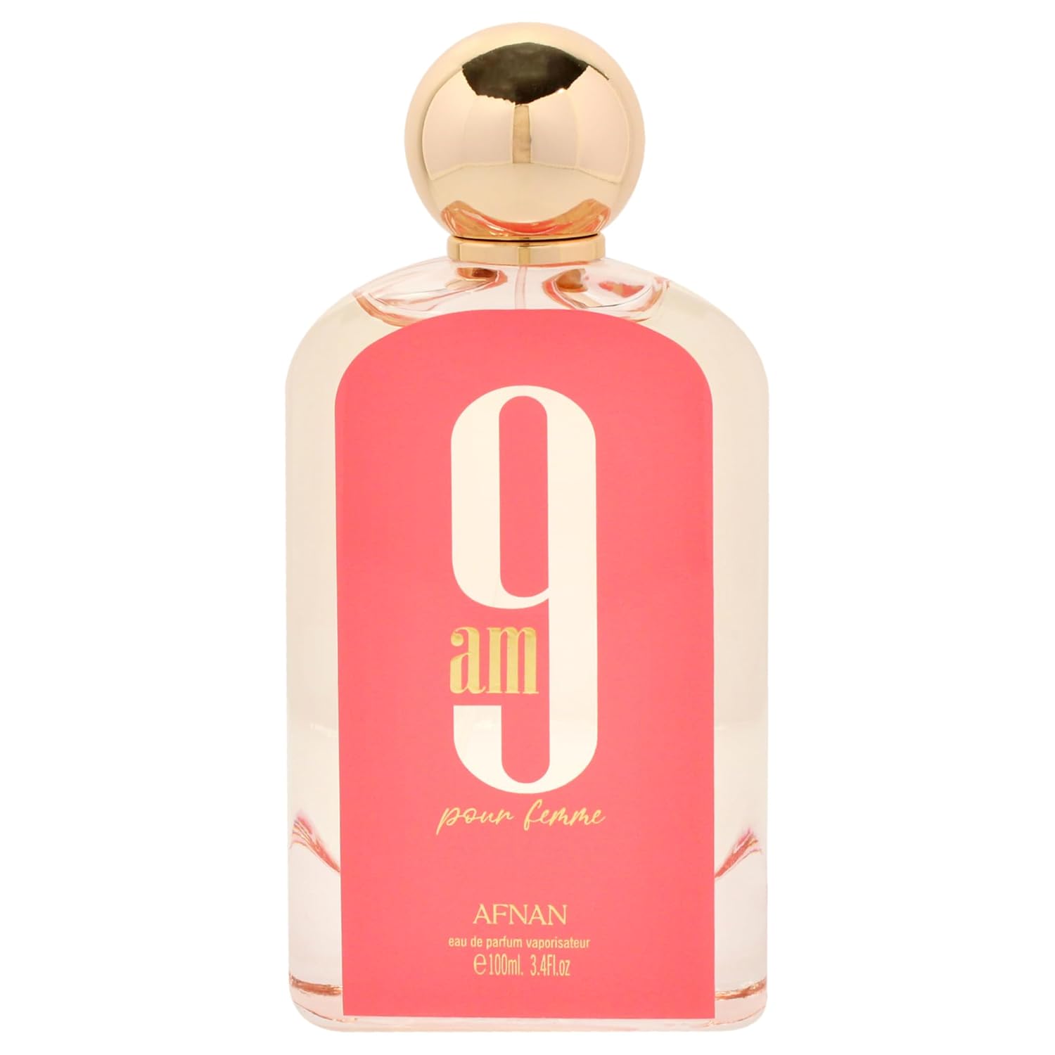 Afnan 9 AM Pour Femme Women's EDP Spray - 3.4 oz, Long Lasting, Amber, Citrus, Fruity, Sweet, Musky Fragrance | First choice in women fragrance