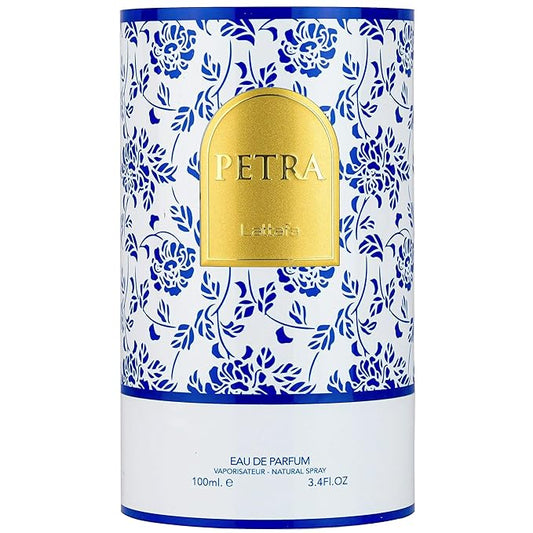 Lattafa Petra – Long-Lasting Fruity, Floral & Musky Eau de Parfum, Premium Unisex Fragrance, 100ml / 3.4 oz