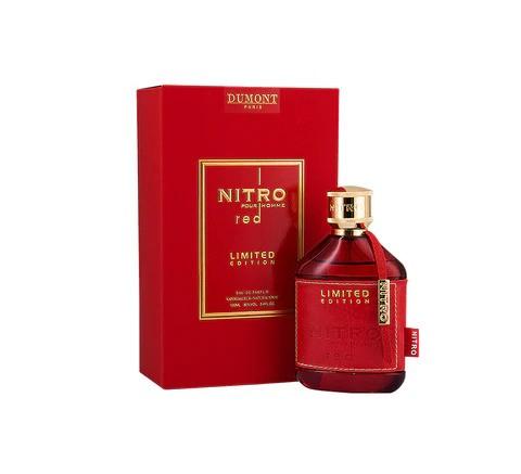 Nitro Red EDP 100Ml 3.4Oz - Original Fragrance Made In France - Luxury Perfume for Men - Fruit, Woody, Floral and Long Lasting Cologne - Best Gift