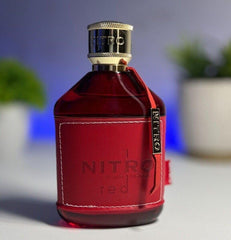 Nitro Red EDP 100Ml 3.4Oz - Original Fragrance Made In France - Luxury Perfume for Men - Fruit, Woody, Floral and Long Lasting Cologne - Best Gift
