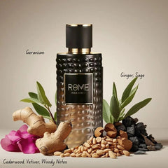 Rome Pour Homme Eau De Parfum Spray 100ml (3.4 oz) by Bharara Mast Perfume with Ginger Sage & Woody Notes