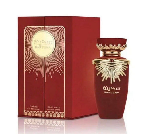 Lattafa Sakeena Eau De Parfum Spray 3.4 Ounce (Unisex)