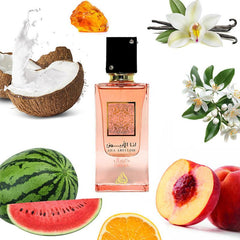 Ana Abiyedh Coral Eau de Parfum by Lattafa 60ml / 2.0 fl oz – Long Lasting Arabic Fragrance for Women & Men