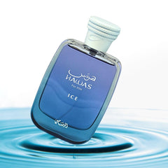 Rasasi Hawas Ice Eau De Parfum Spray for Men, 3.4 Ounce, Fresh Aquatic, Long Lasting Fragrance
