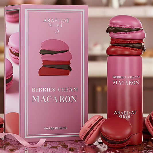 Arabiyat Sugar Berries Cream Macaron Eau De Parfum 3.4FL.OZ for Women Fruity Sweet & Lively Scent