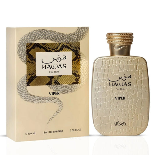 Rasasi Hawas Atlantis & Hawas Viper Eau de Parfum 100ml (3.4 oz) Duo Bundle | Long lasting fragrance