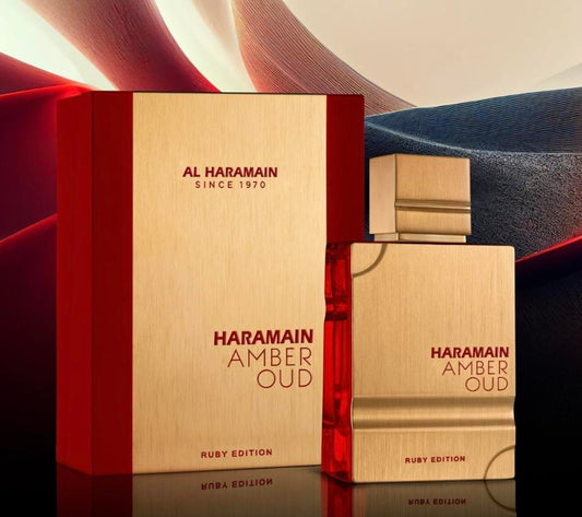 Al Haramain Amber Oud Ruby Edition - Arabian Perfume Women and Men - Unisex - 60 ml | Long Lasting | Notes Of  Amber, Jasmine, Musk , Oud