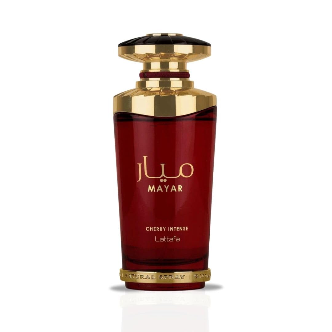 Lattafa Mayar Cherry Intense for Men and Women Unisex Eau de Parfum Spray, 3.4 Ounce / 100 ml Fragrance Perfume Scent