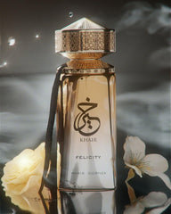 Paris Corner Khair Felicity Perfume - 3.4 fl oz Sparkling Joyful Unisex Fragrance with Champagne Cassis Rose Vanilla Musk Notes