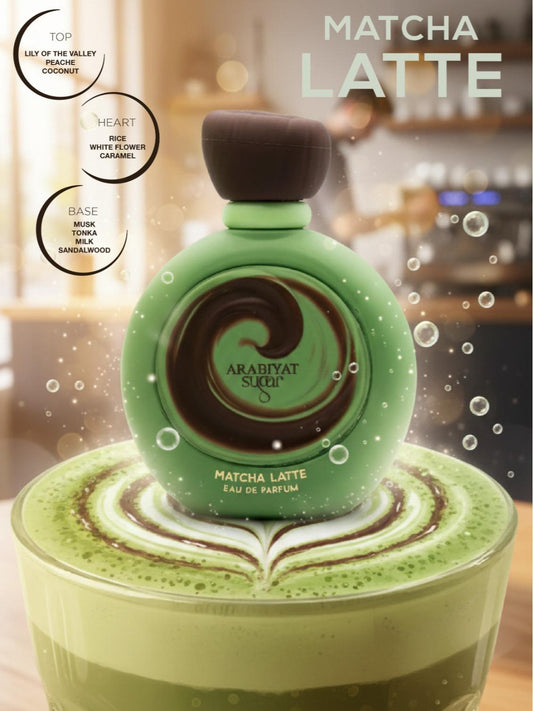 Arabiyat Sugar Matcha Latte & French Vanilla Latte Fragrance Combo Pack 3.4 fl oz 100ml Regular Edition