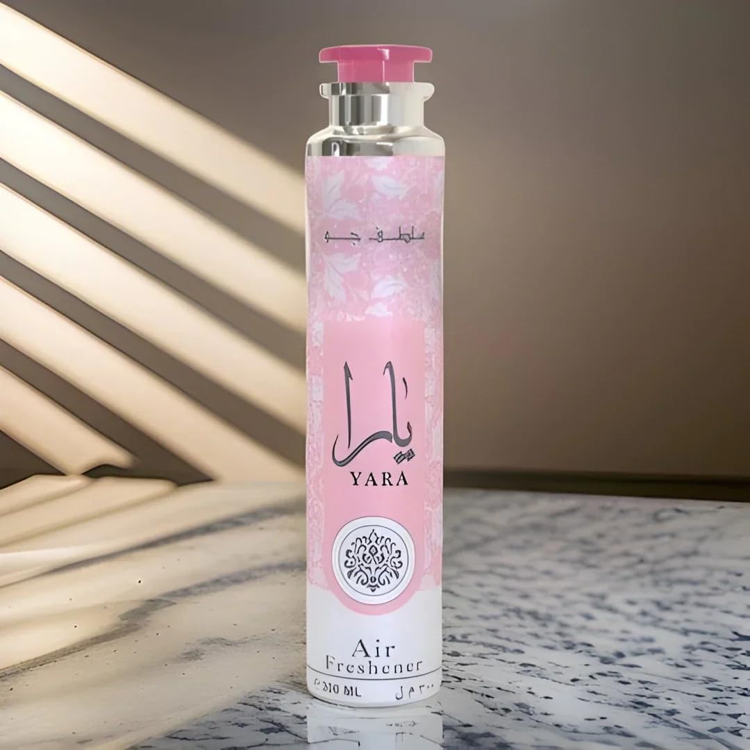 Yara Air Freshener 300ML (10.1 OZ) by Lattafa | A Refreshing Floral Air Freshener With A Sweet, Musky, Lasting Finish