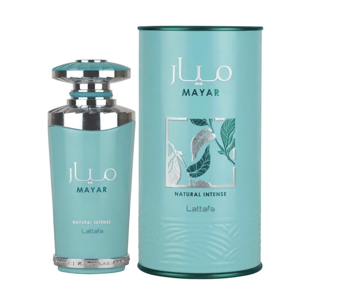 Lattafa Mayar Natural Intense Eau de Parfum Spray for Women, 3.4 Ounce