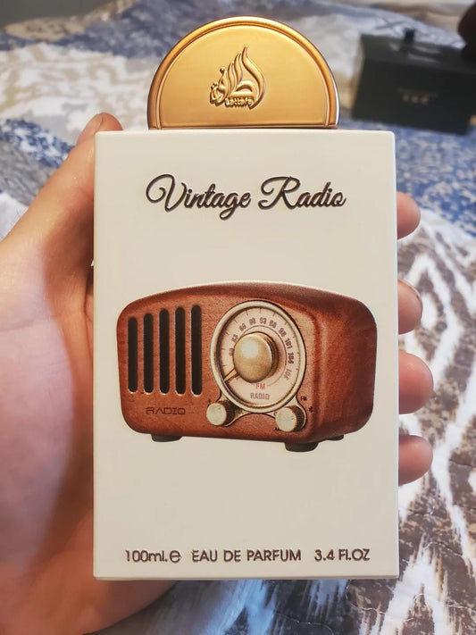 Lattafa Vintage Radio Unisex EDP Spray - 3.4 oz Long Lasting Fragrance